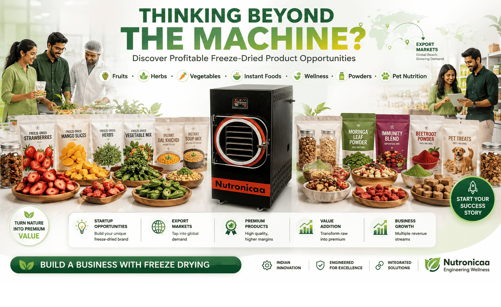 Thinking beyond the machine freeze drying business opportunities for startups